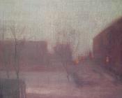 詹姆斯 阿伯特 麦克尼尔 惠斯勒 : Trafalgar Square-Chelsea Snow